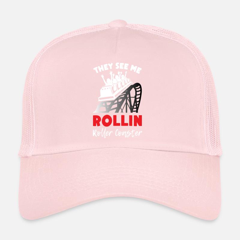 They See me Rollin Roller Coaster Trucker Cap