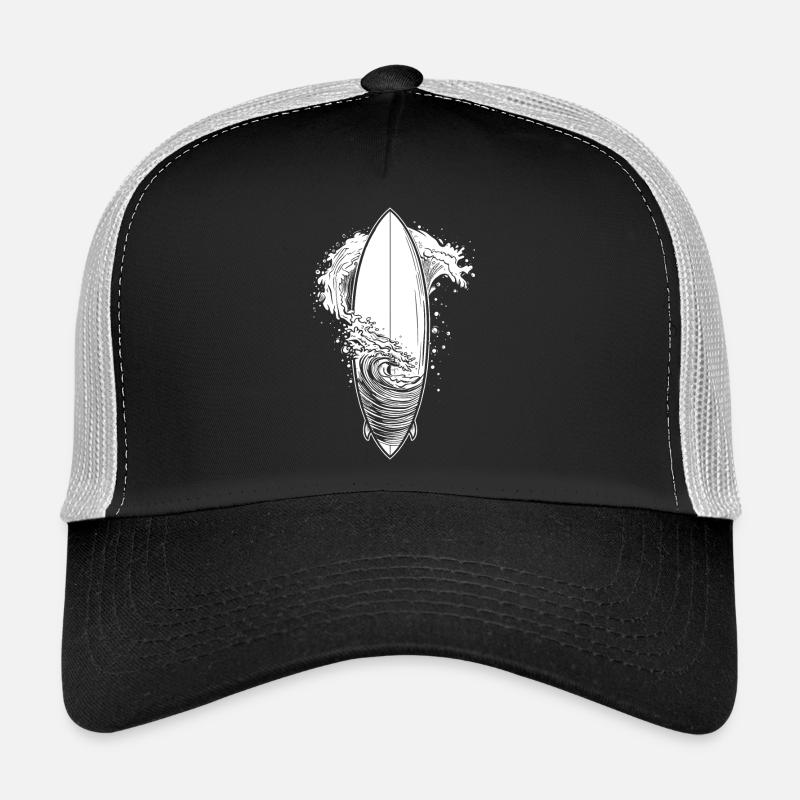 Croquis de planche de surf Casquette trucker 