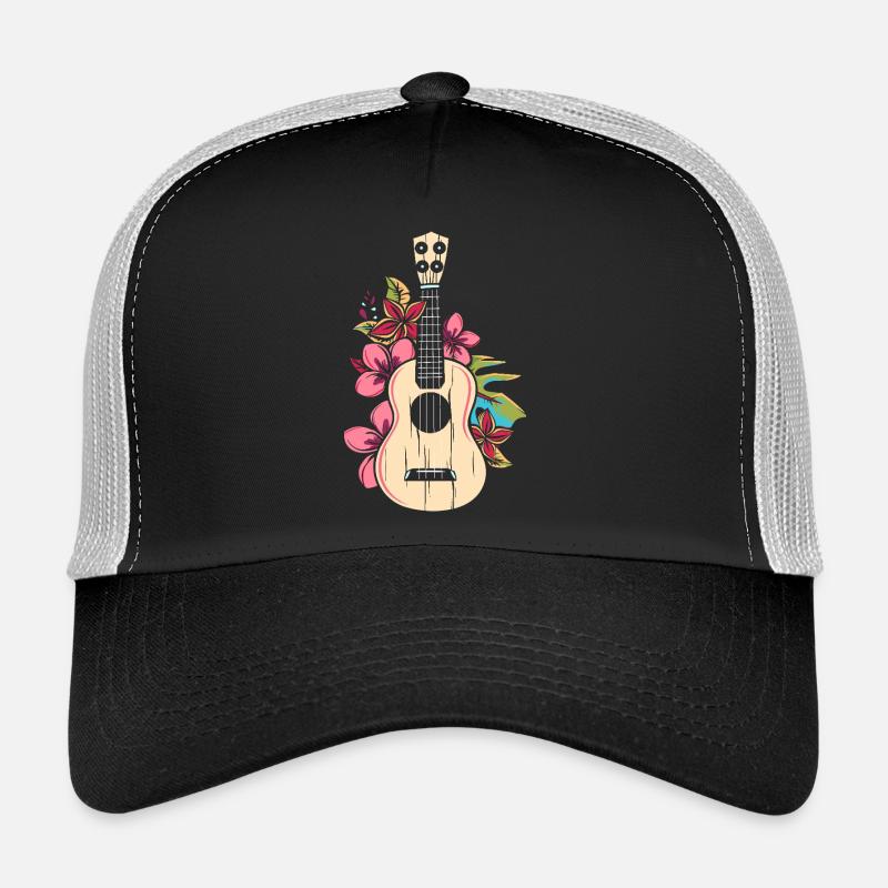Ukulele Cartoon - Trucker Cap - black/stone grey