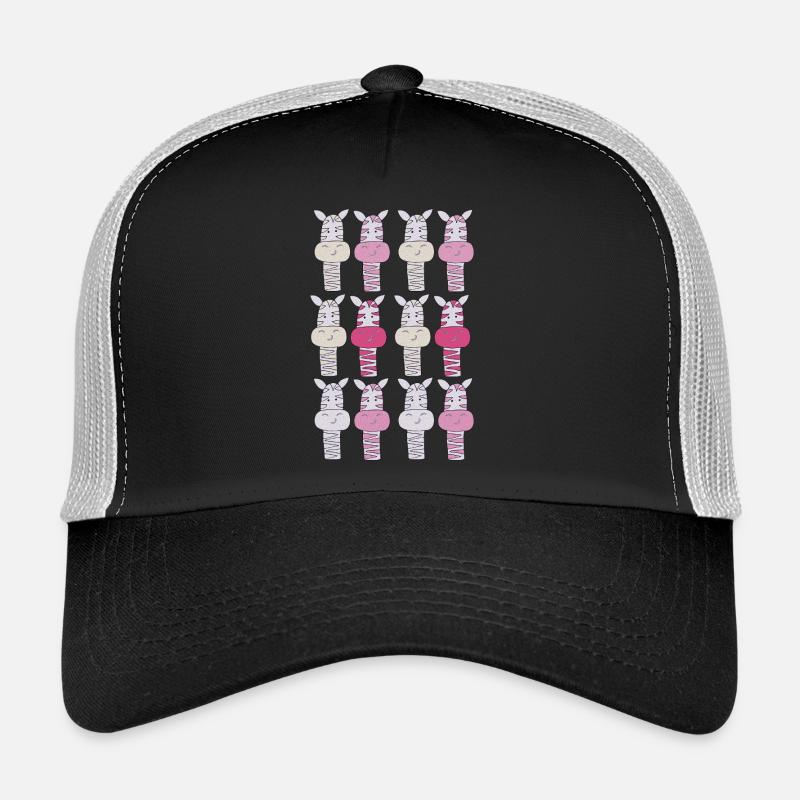 zebra muster pink Trucker Cap