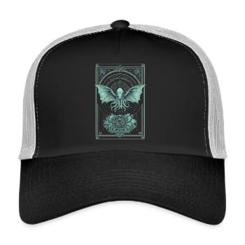 cthulhu 1 - Casquette trucker  - noir/gris pierre - Devant