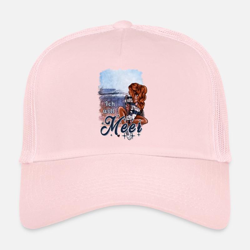 Ich will Meer – maritimes Mädchen Design Trucker Cap