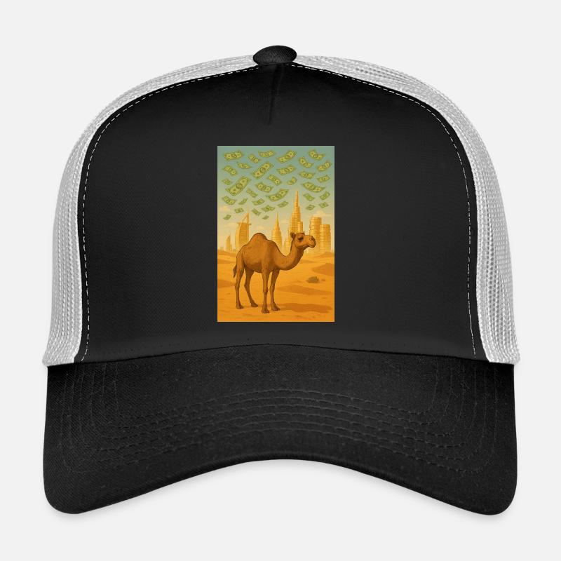 Camel Dubaï argent Casquette trucker 