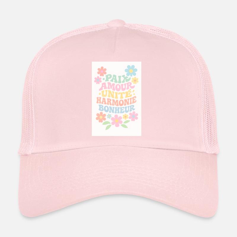 Peace and happiness Casquette trucker 