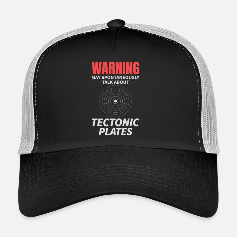 Tectonic Plates Geology Earth Science Warning Trucker Cap