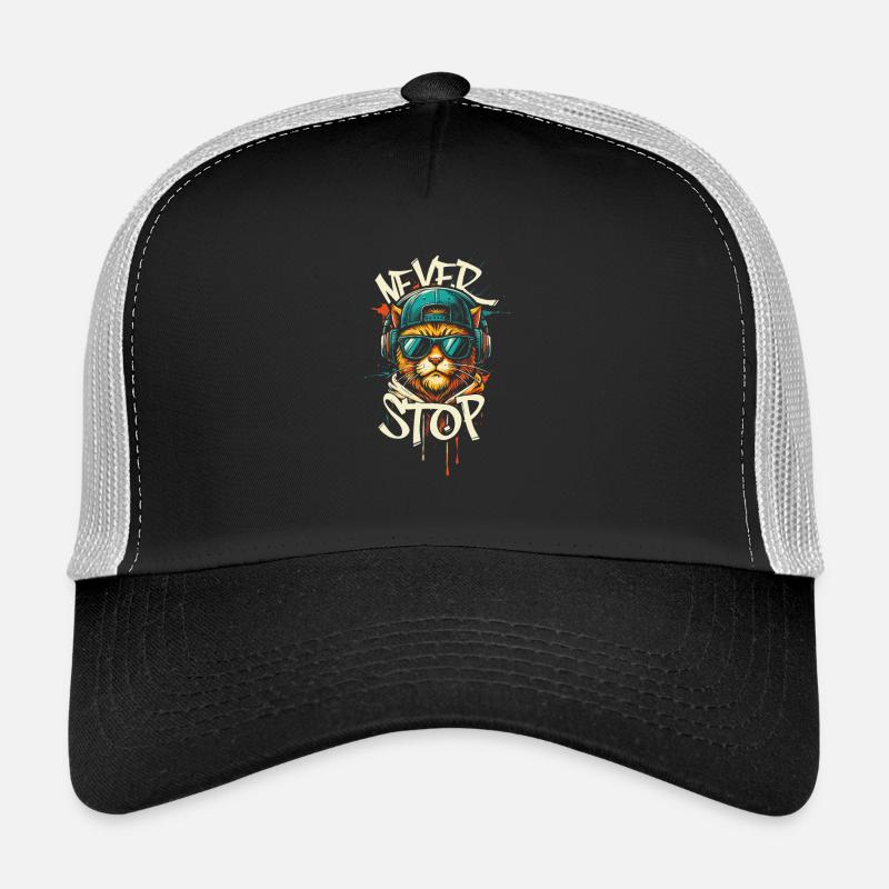Hip-hop Chat Head Graffiti Casquette trucker 