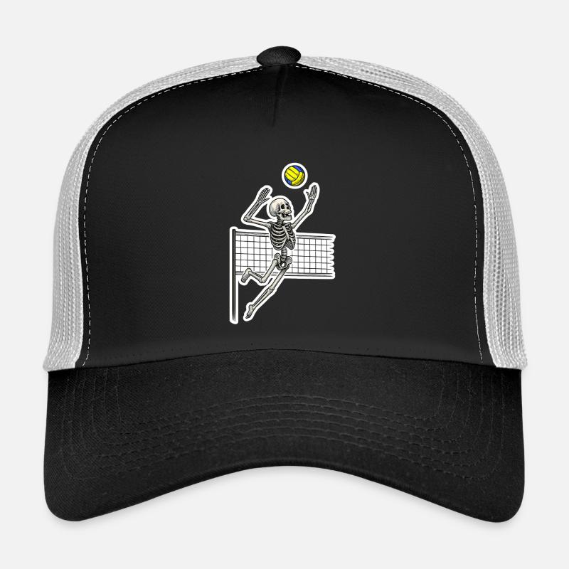 Volleyball-Skelett-Spike - Trucker Cap - Schwarz/Steingrau