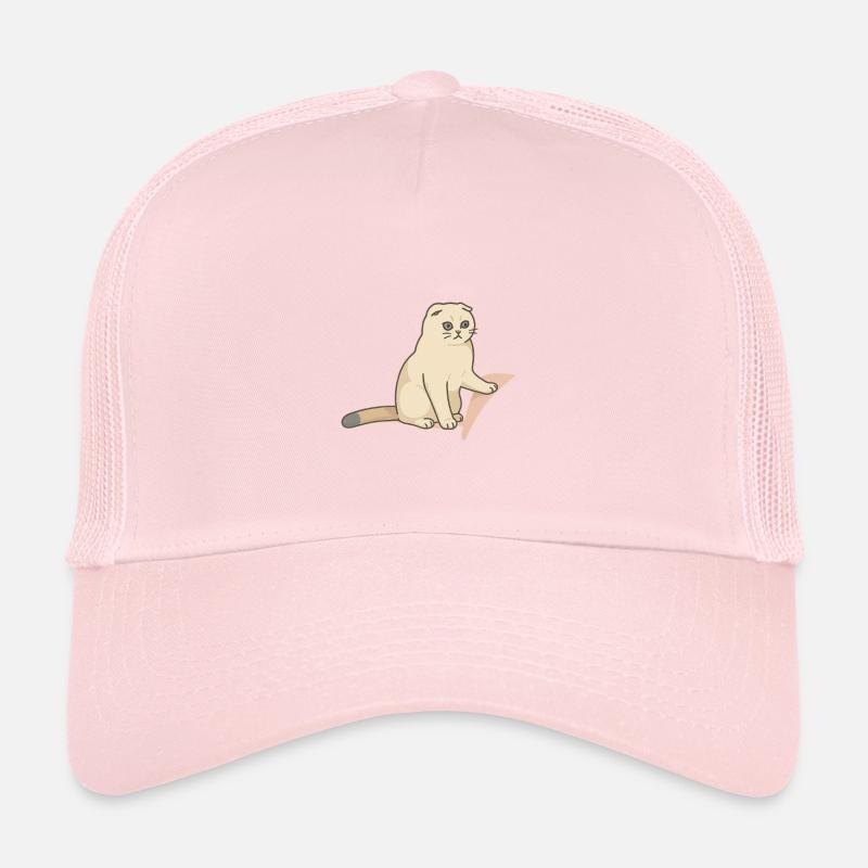 Chat mignon avec une expression mélancolique Casquette trucker 