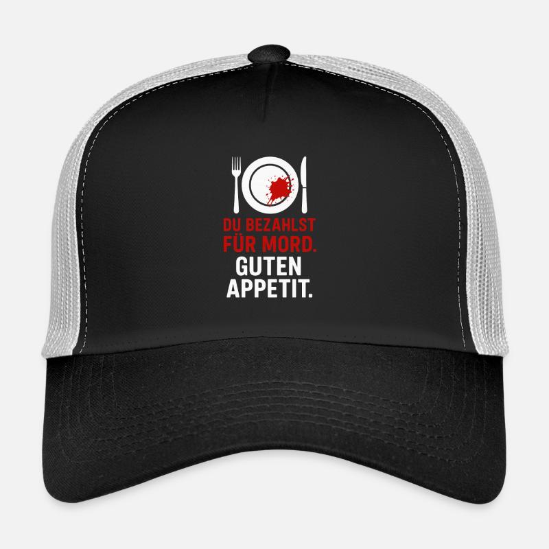 Murder on the plate Trucker Cap