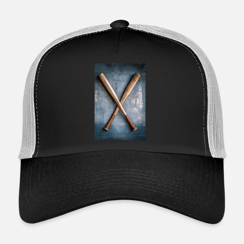 Battes de baseball classiques croisées Casquette trucker 