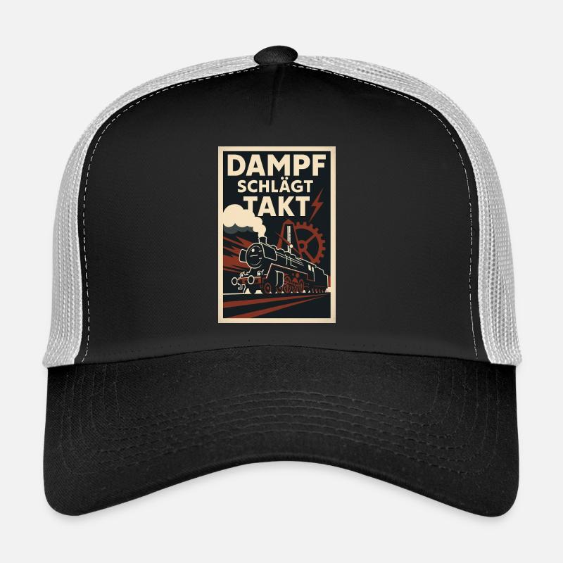 Eisenbahn Dampf schlägt Takt Trucker Cap
