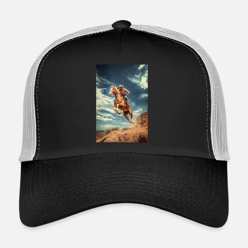 Saut de falaise de cow-boy Casquette trucker 