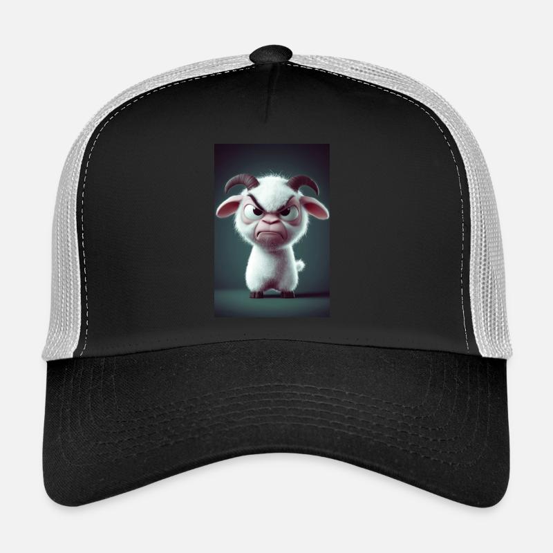 dessin animé chèvre regard Casquette trucker 