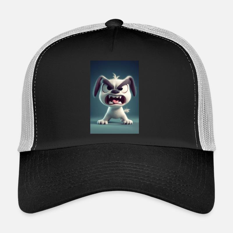 Mode Rage de chien de dessin animé Casquette trucker 