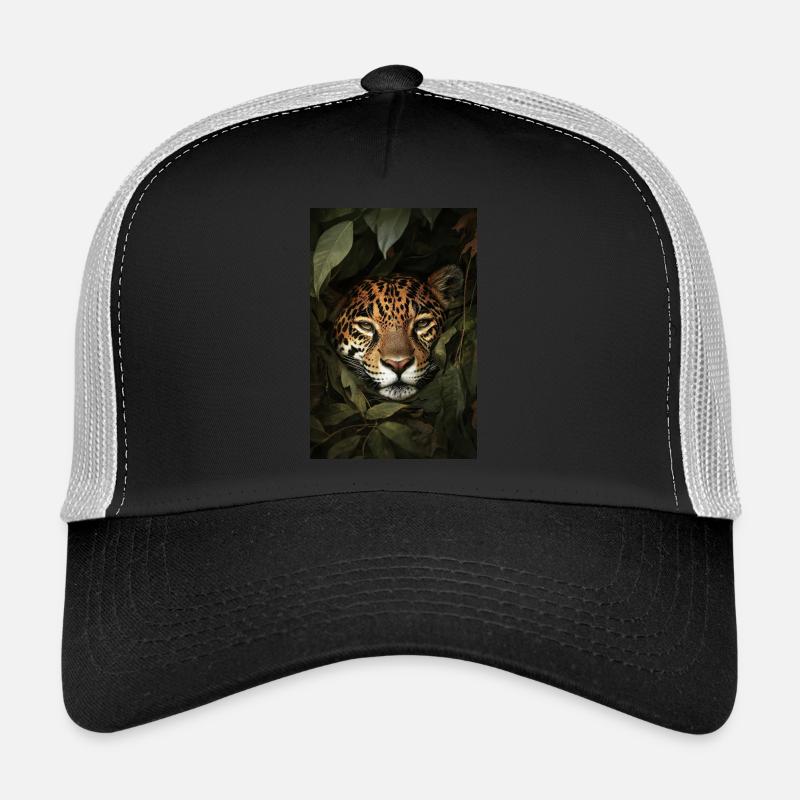 Jaguar caché dans la jungle Casquette trucker 