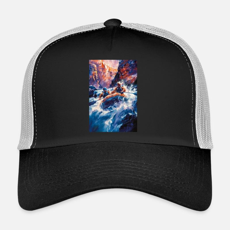 Manège à sensations fortes dans le canyon d’eau vive Casquette trucker 