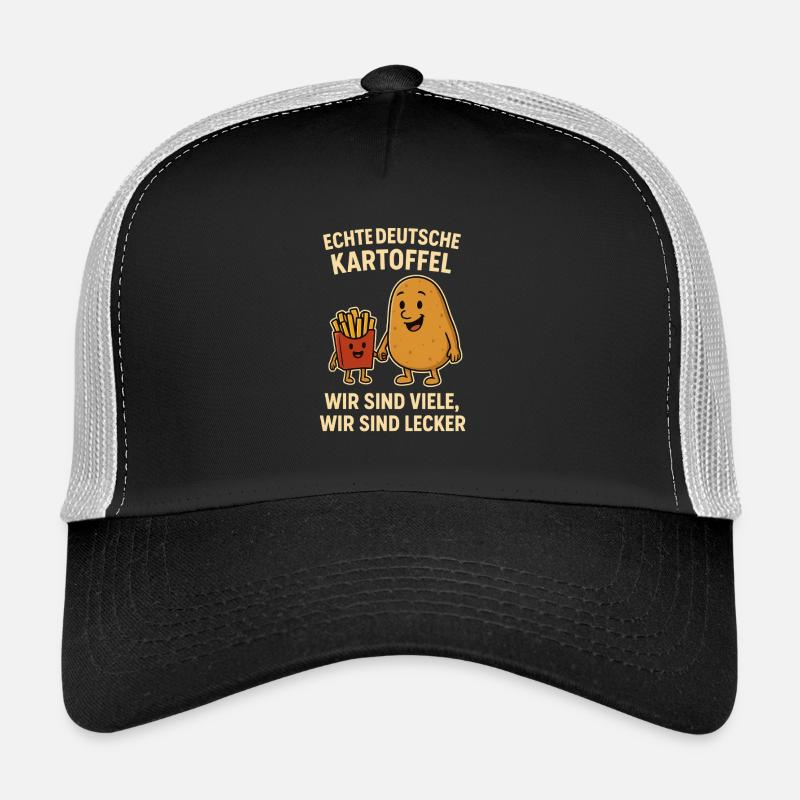 Echte Deutsche Kartoffel - Trucker Cap - Schwarz/Steingrau