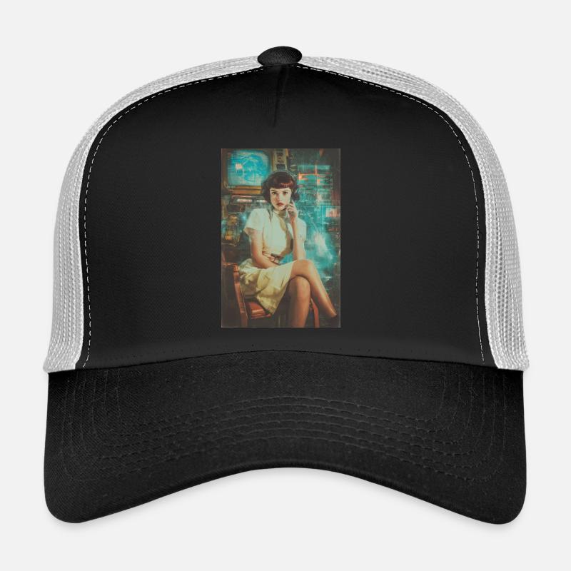 Retro Sci-Fi Operator Trucker Cap