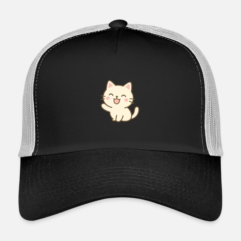 Chat heureux Casquette trucker 