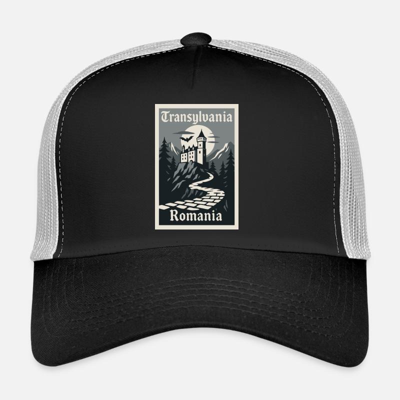Affiche rétro souvenir vintage de Transylvanie Casquette trucker 