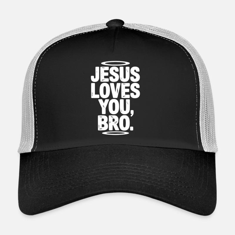 Jésus t’aime mon frère Casquette trucker 