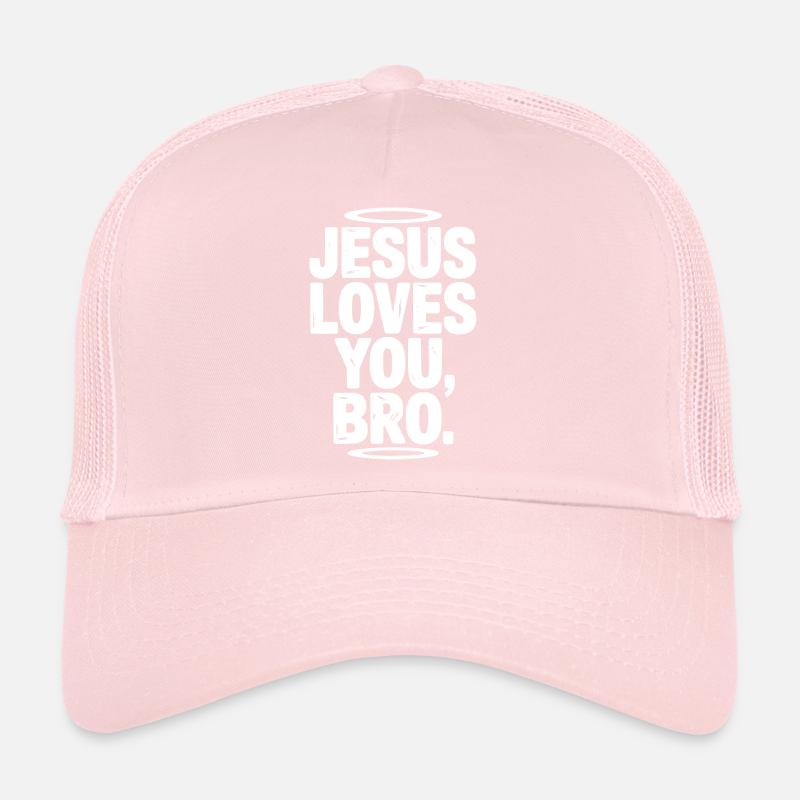Jésus t’aime mon frère Casquette trucker 