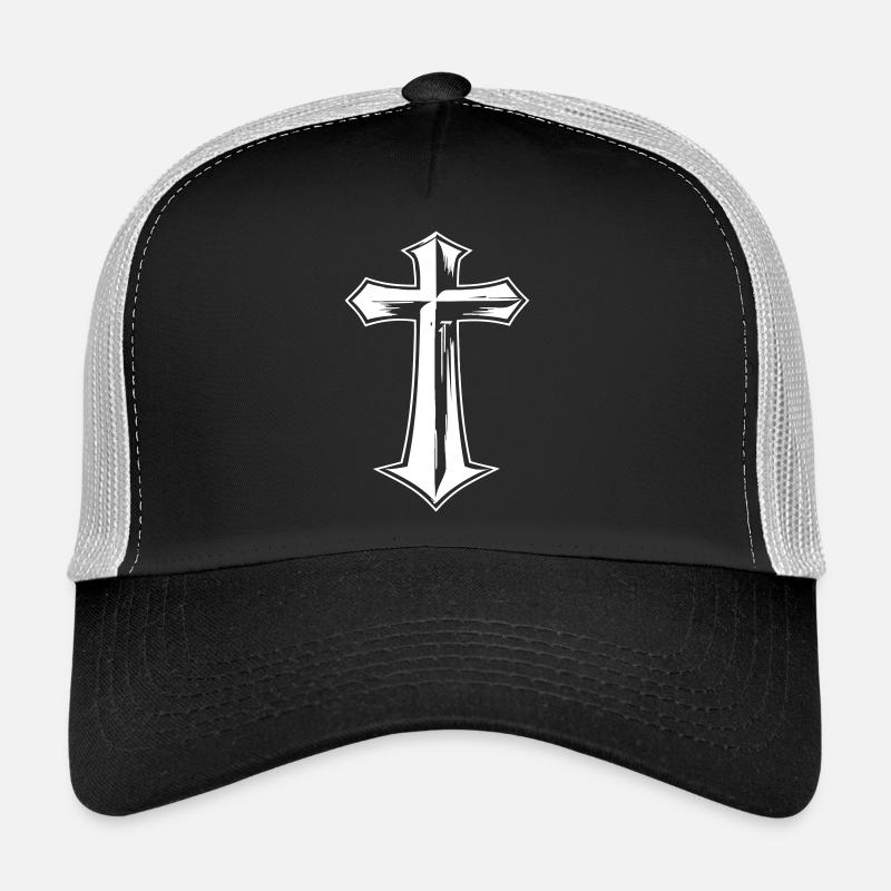 Kreuzsymbol im Gothic-Stil Trucker Cap