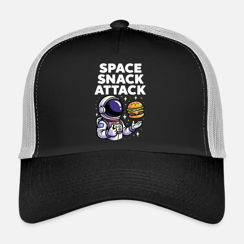 Astronaut Burger Space Snack Attack Trucker Cap