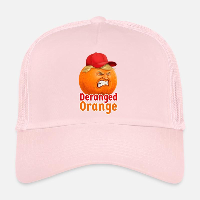 Angry Deranged Orange with Donald T Hat Trucker Cap