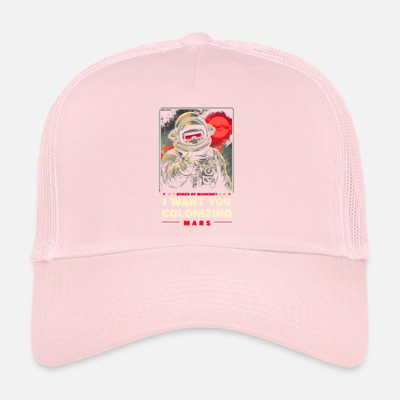 Affiche promotionnelle sur la colonisation de Mars Casquette trucker 