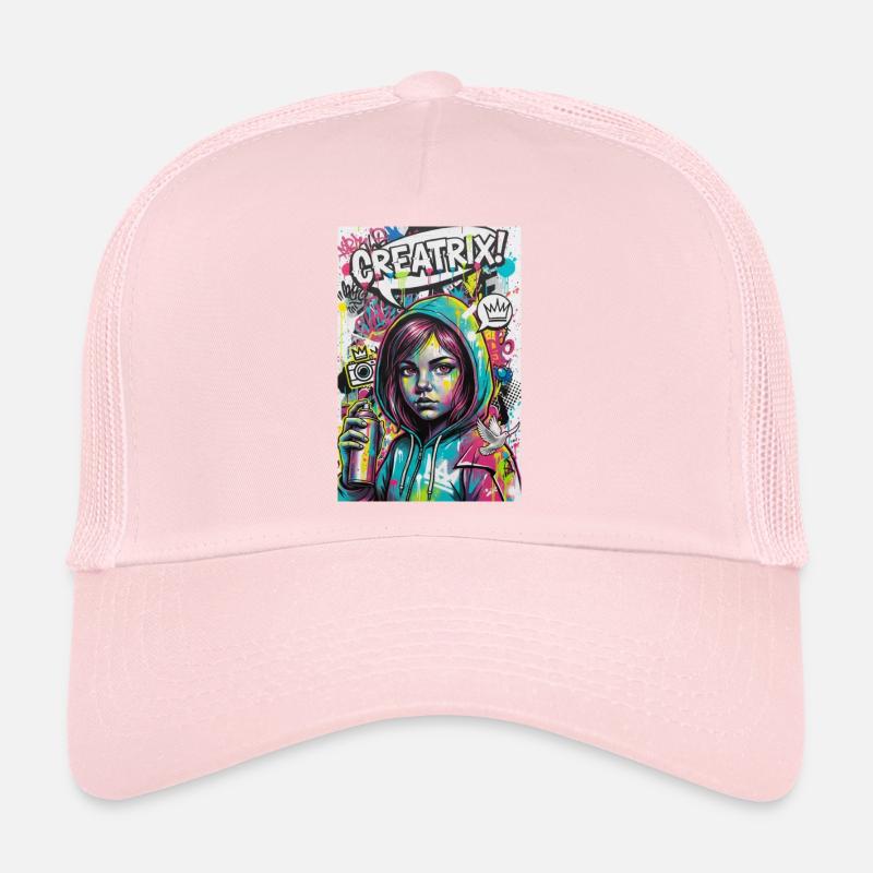 Color Explosion Graffiti Heroine Trucker Cap
