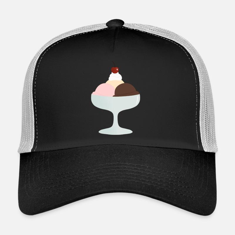 Délice du trio de coupes glacées Casquette trucker 