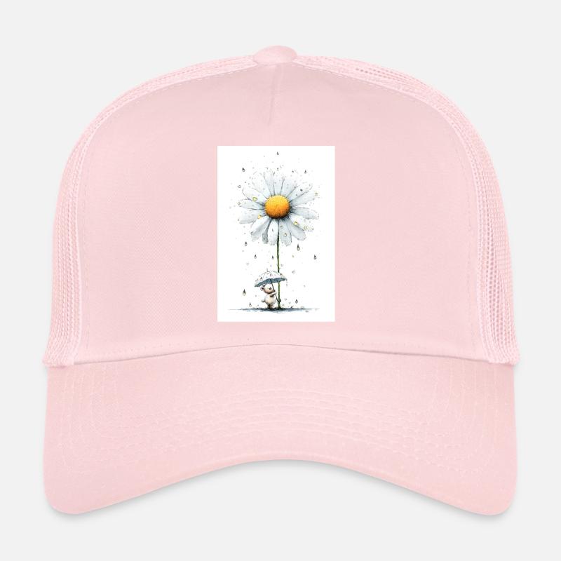 Gänseblümchen Bär mit Regenschirm Trucker Cap