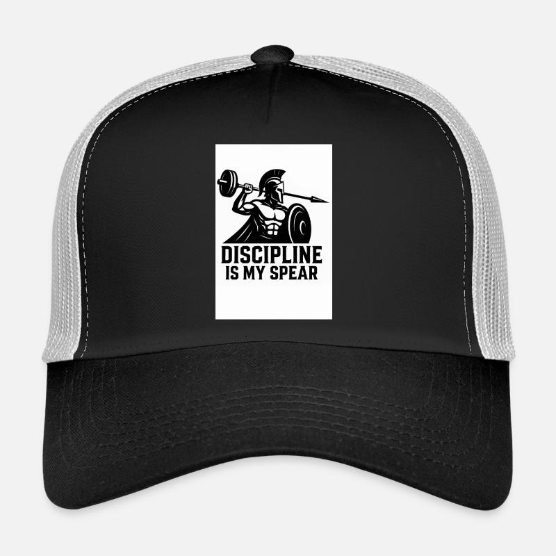Spartan Discipline – Barbell Spear - Trucker Cap - black/stone grey
