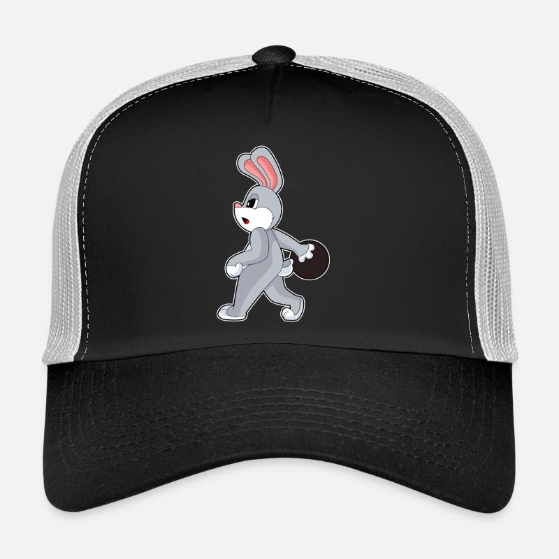 Bunny Bowling Boule de bowling Casquette trucker 