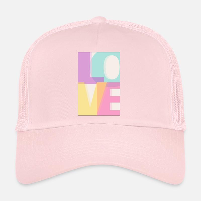 AMOUR Pastel Casquette trucker 