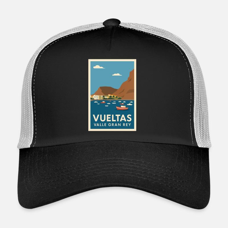 Affiche côtière de la Vuelta Valle Gran Rey Casquette trucker 