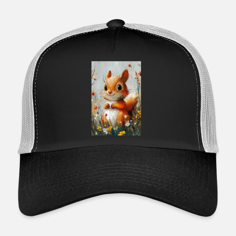 Illustration eines Eichhörnchens Trucker Cap