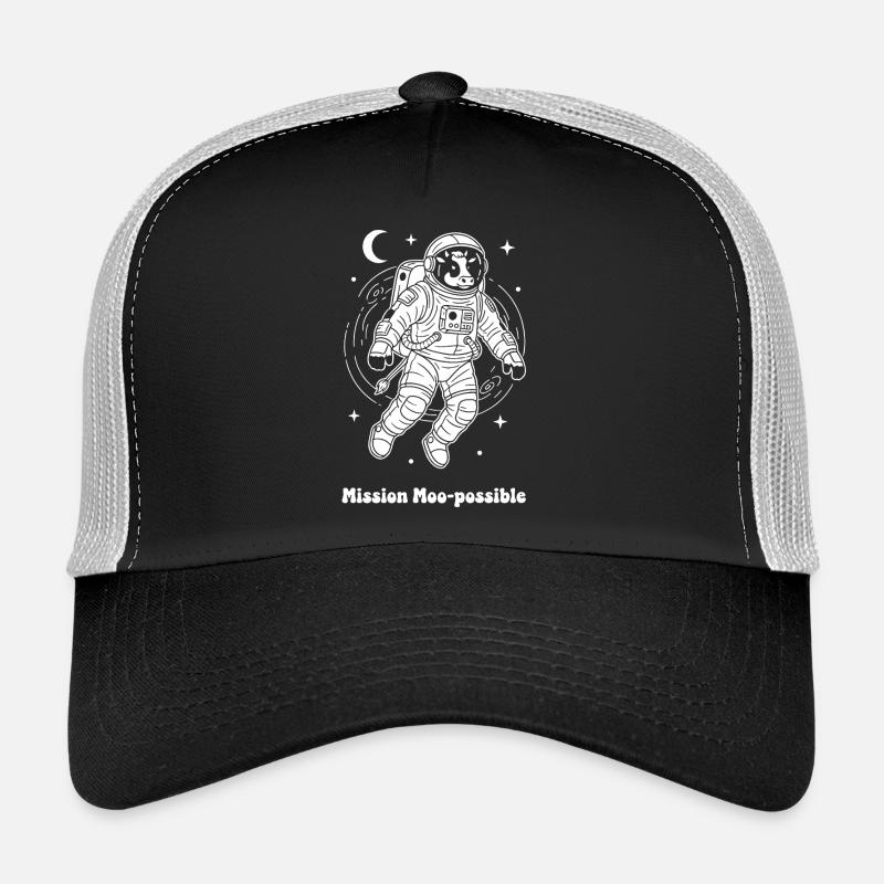 Vache Astronaute Mission Moo-possible Casquette trucker 