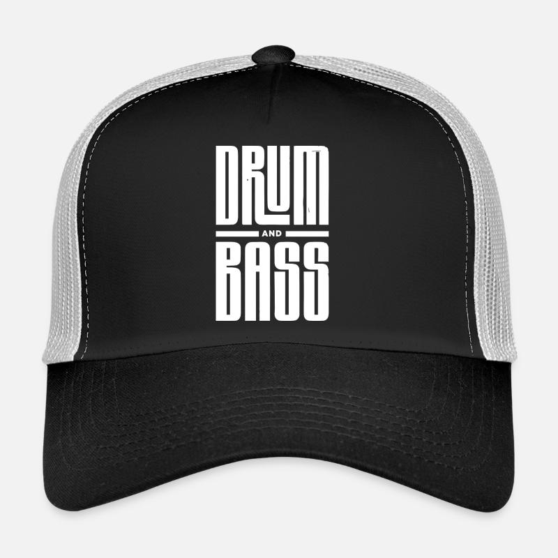 Drum and Bass Bold Typography Trucker Cap