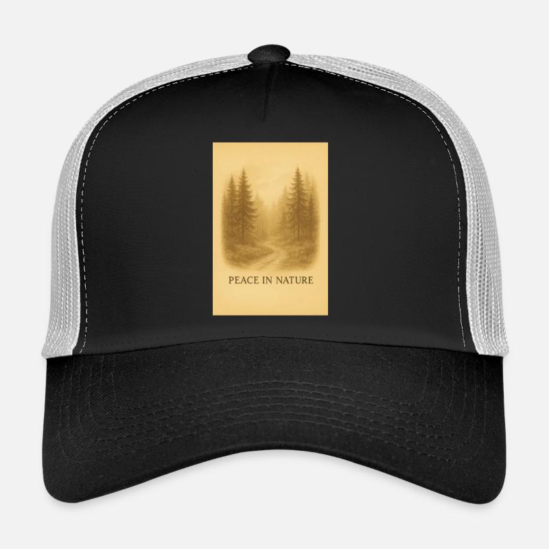 Calmness in the Forest Path Trucker Cap