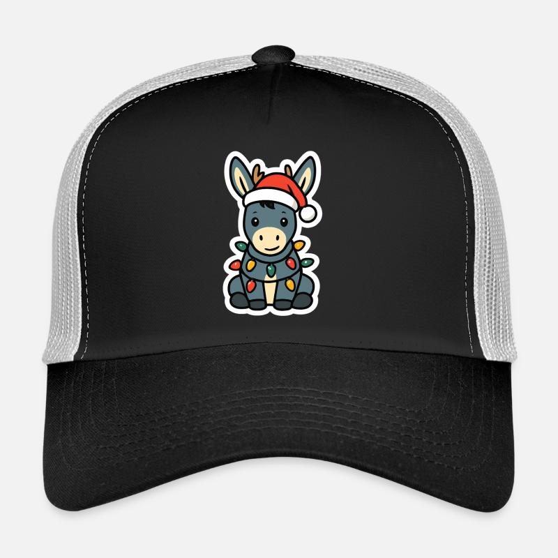 Esel Elfe Weihnachten Winter Xmas Weihnachtsmann Trucker Cap