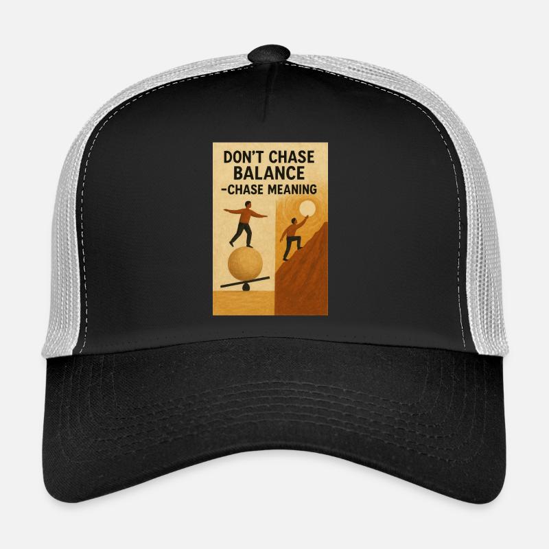 Equilibrium Search for Meaning - Trucker Cap - black/stone grey
