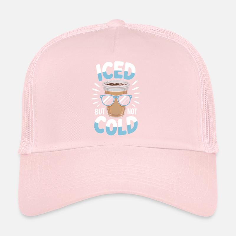 Café glacé glacé mais pas froid Disant été Casquette trucker 