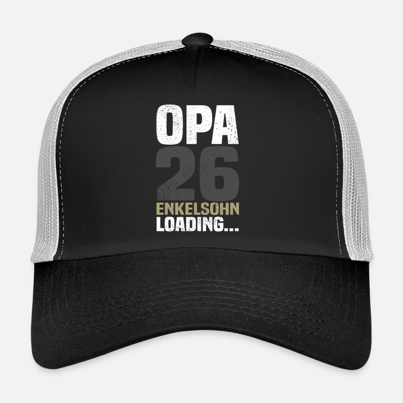 Papy 2026 - Casquette trucker  - noir/gris pierre