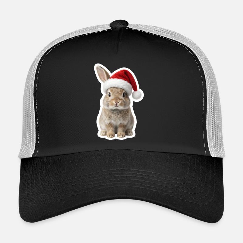 Joli lapin avec chapeau - Lapin de Noël Casquette trucker 
