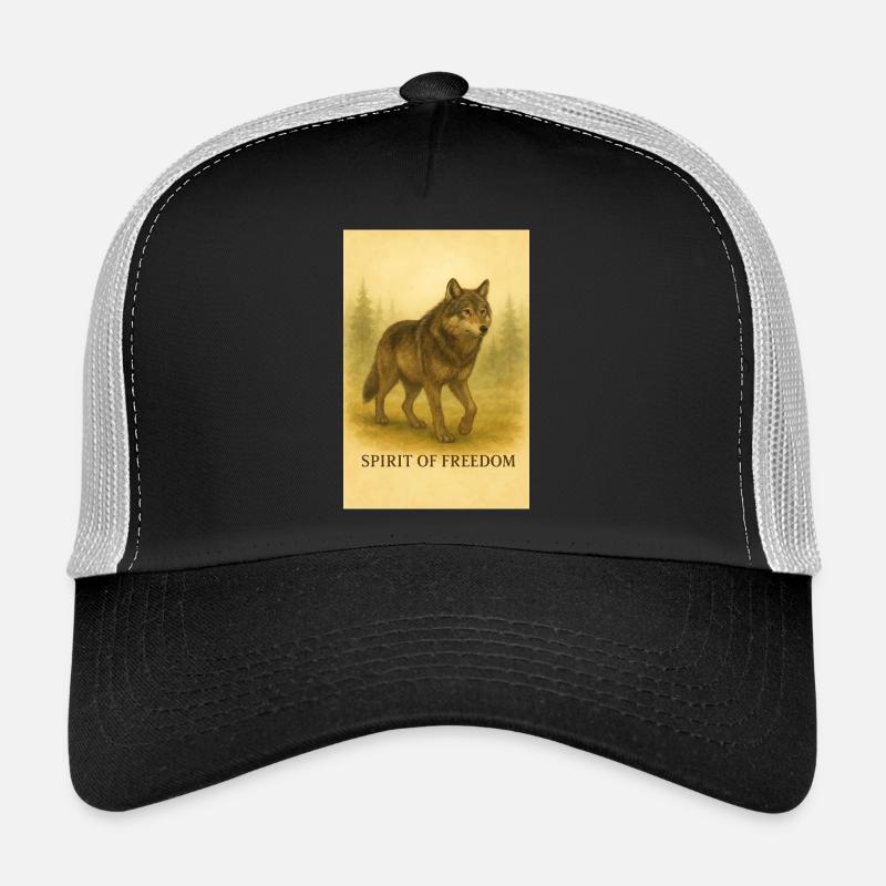 Geist des Freiheitswolfs Trucker Cap