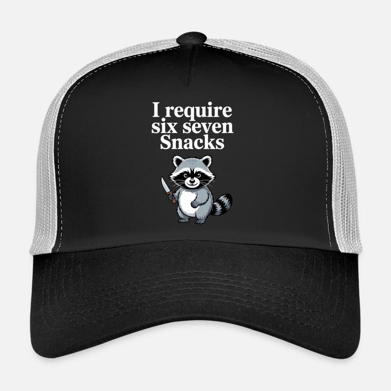 6-7 Internet Meme Cooler 6 7 Raccoon Trucker Cap