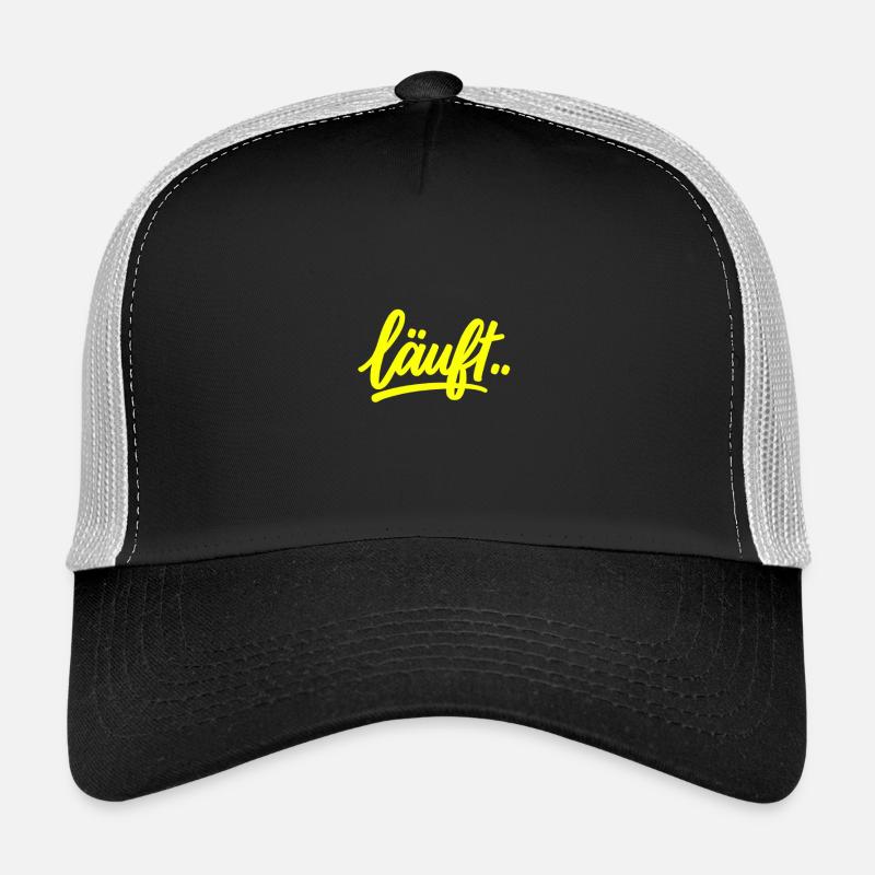 Running.. Neon - Trucker Cap - black/stone grey