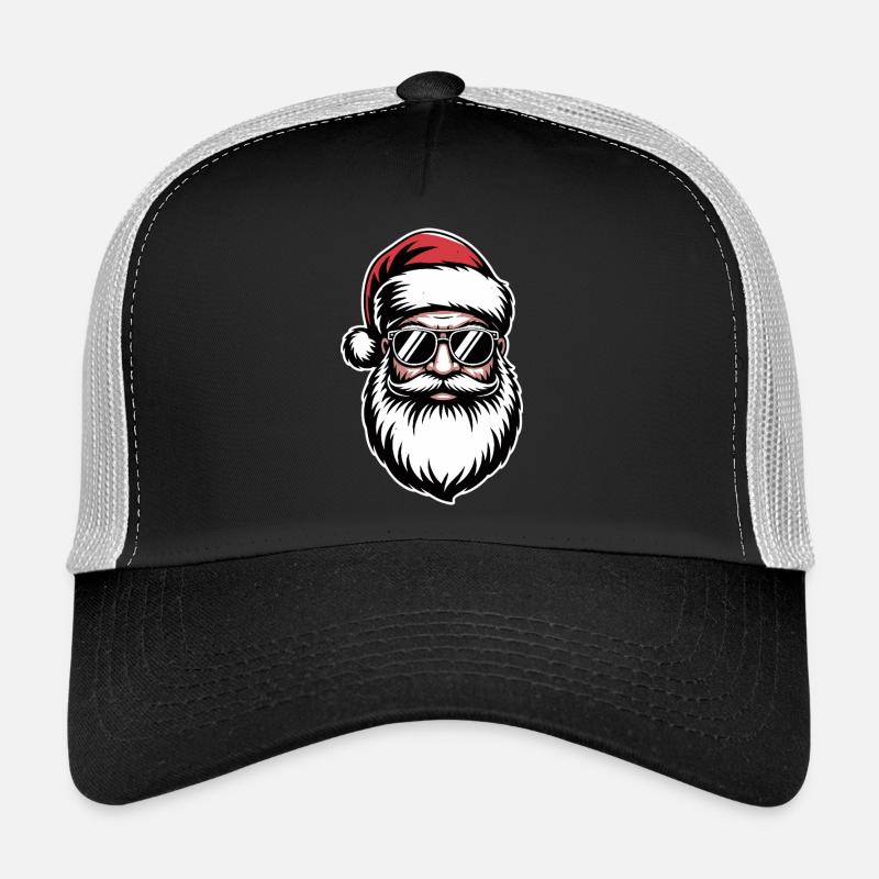 Cooler Weihnachtsmann mit Sonnenbrille Trucker Cap